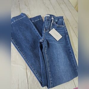 Flying Monkey Women's Hugh Rise  Bootcut Leg Blue Jeans Sz 25 New